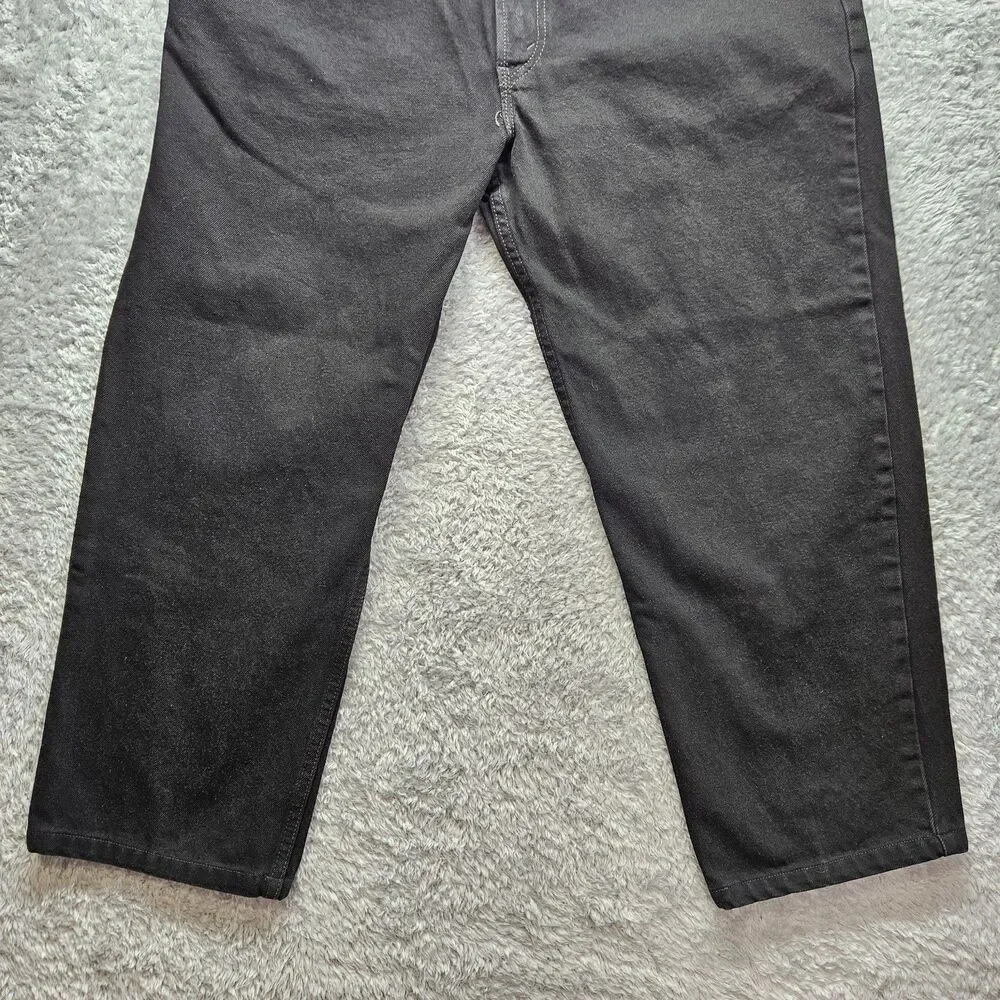Levi's Mens Black 550 Jeans Relaxed 40x32 Made In USA Casual Neutral